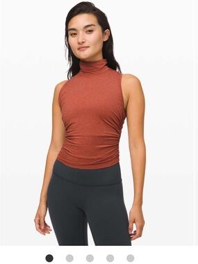 lululemon athletica Sleeveless High-Neck Tank in Rust